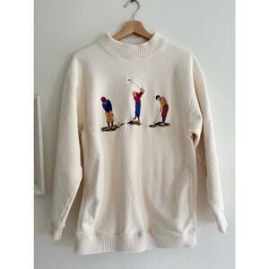 VINTAGE 80's Seth Roberts Golfers Crewneck Size XXL